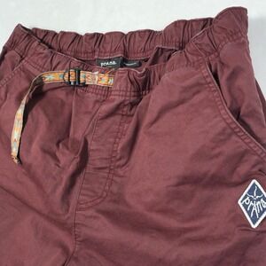 PrAna Shorts Men's Size Medium Purple Durado Mojave Belted Elastic Standard‎ Fit